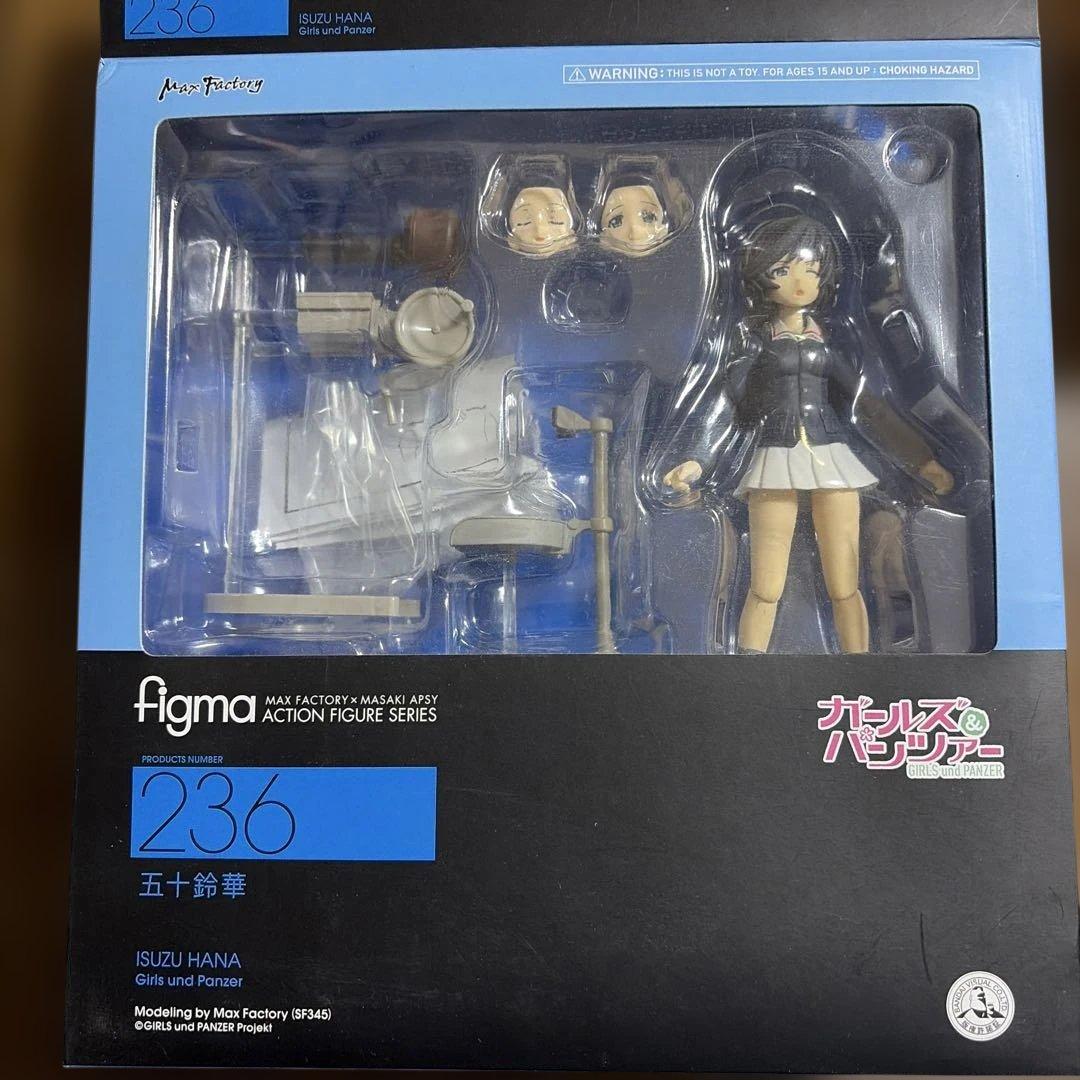 【中古・日焼け】figma ガルパン　西住みほ＆武部沙織＆五十鈴華＆冷泉麻子