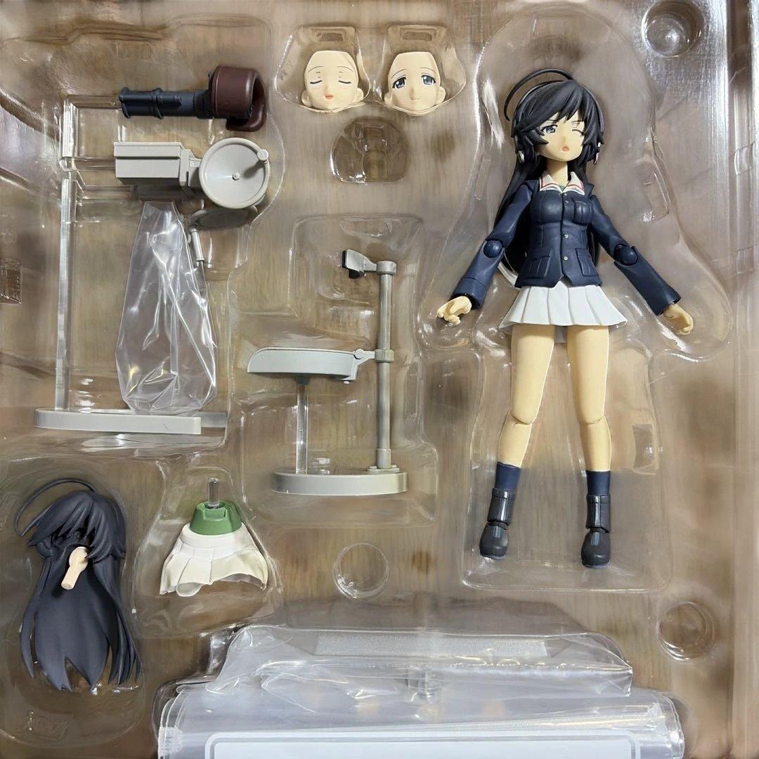 【中古・日焼け】figma ガルパン　西住みほ＆武部沙織＆五十鈴華＆冷泉麻子