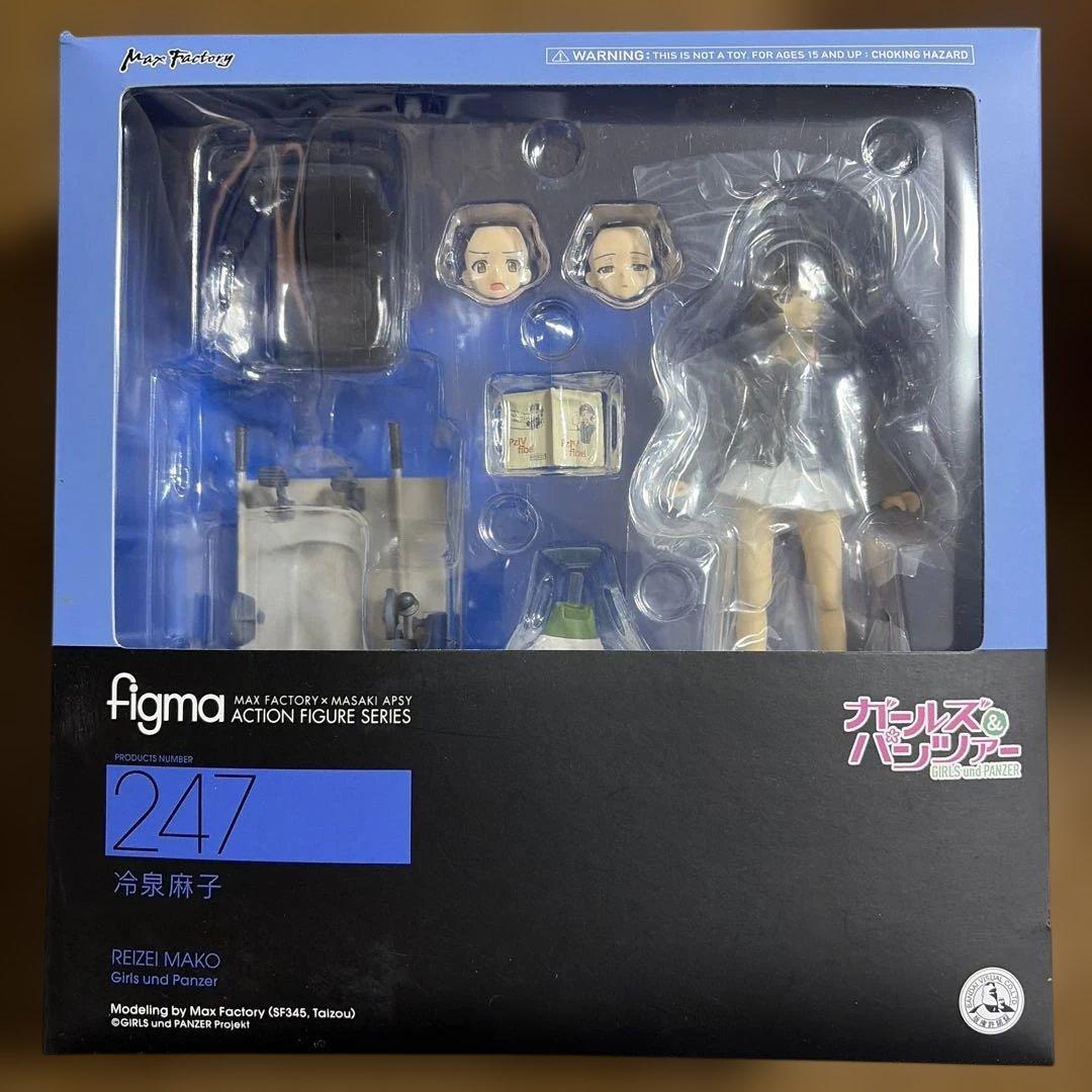 【中古・日焼け】figma ガルパン　西住みほ＆武部沙織＆五十鈴華＆冷泉麻子