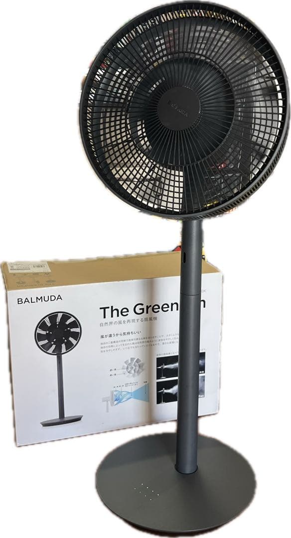 【BALMUDA】The GreenFan 扇風機 ブラック