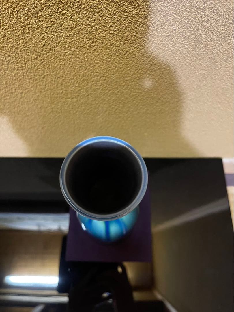 人間国宝　三代徳田八十吉　花入　九谷焼