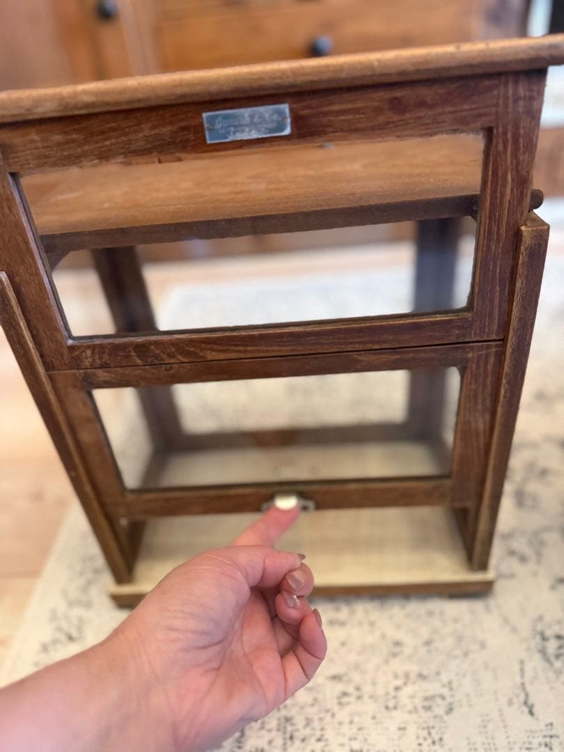 ※お値下げ※【展示品】ヴィンテージ 木製ガラスケース