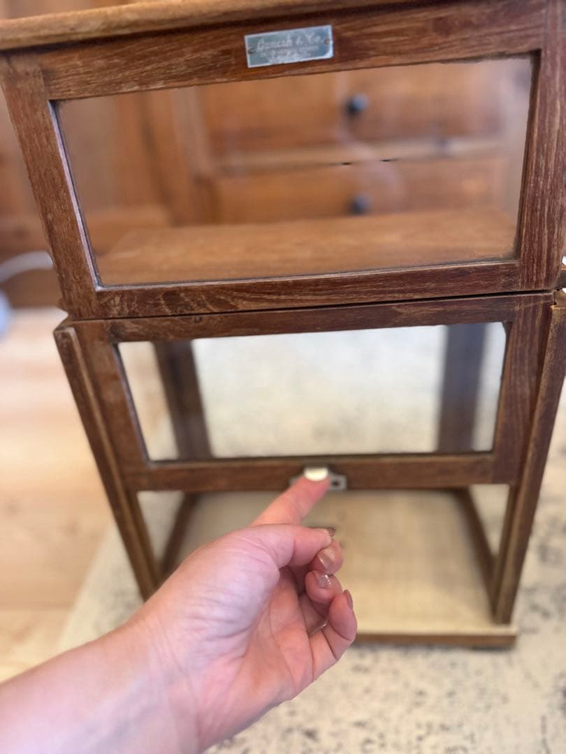 ※お値下げ※【展示品】ヴィンテージ 木製ガラスケース