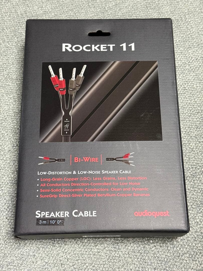 【新品】 audioquest Rocket 11 バイワイヤリング対応 3m