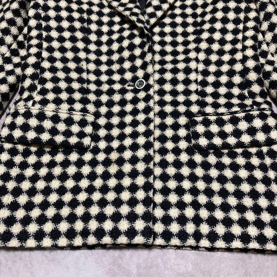 フェンディ　FENDI （USA10） ウールテーラードジャケット　ひし形柄