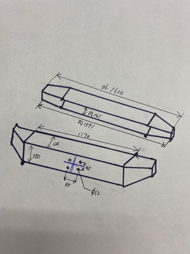 ランクル80 リアバンパー新品未使用
