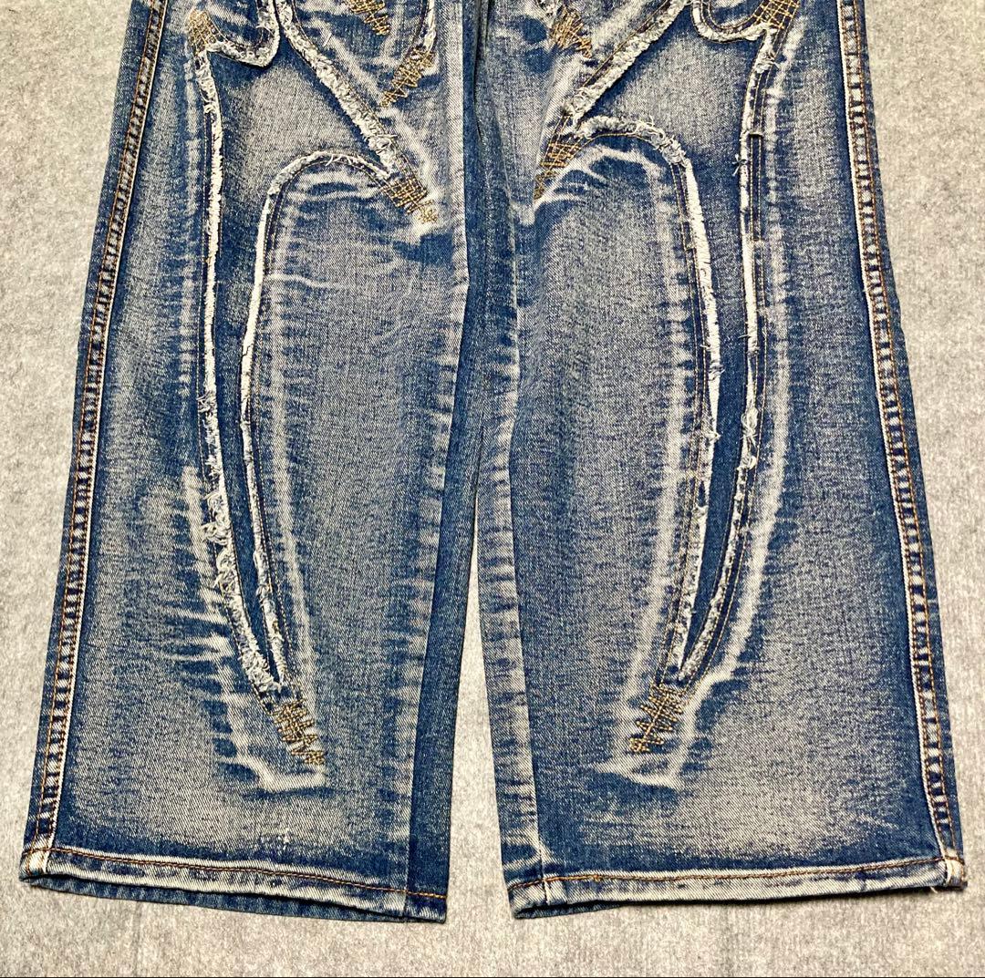 サグクラブ トライバルデニムパンツ ブルー サイズ2(W82cm)【未使用品】