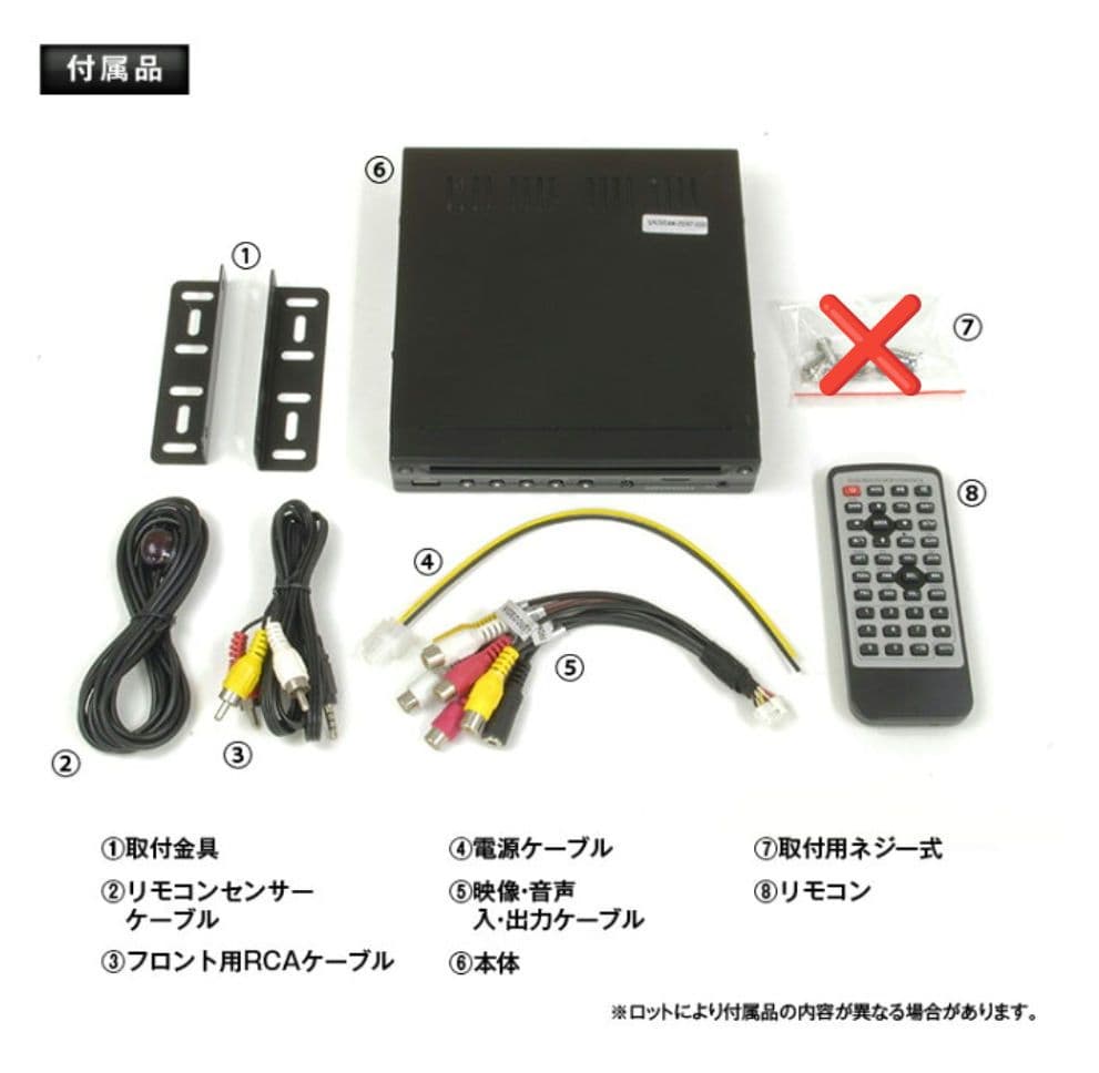 MAXWIN ハーフDIN DVDプレーヤー DVD306＋おまけ