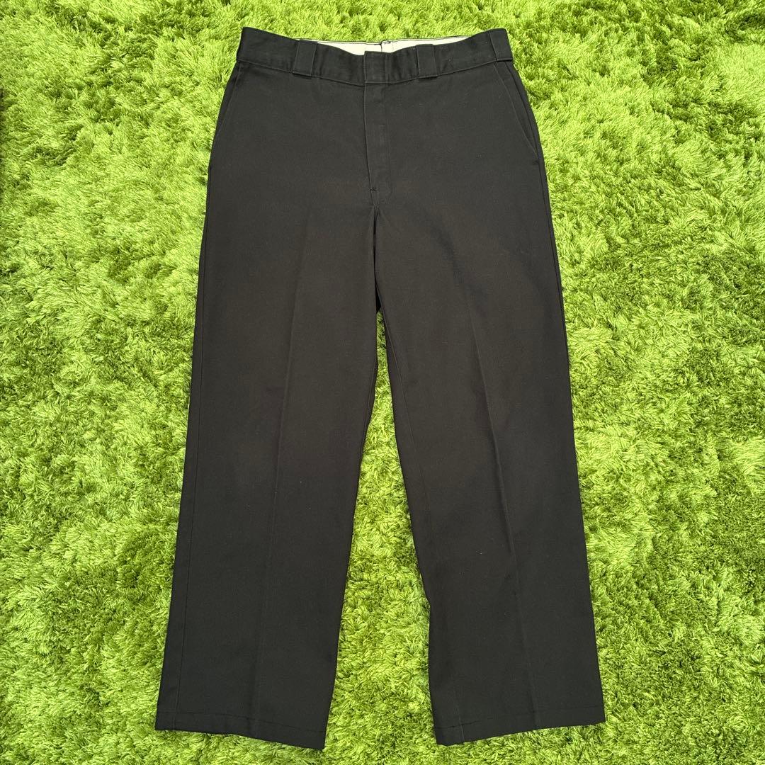 ディッキーズ　90s　黒　USA製　実寸33×28.5