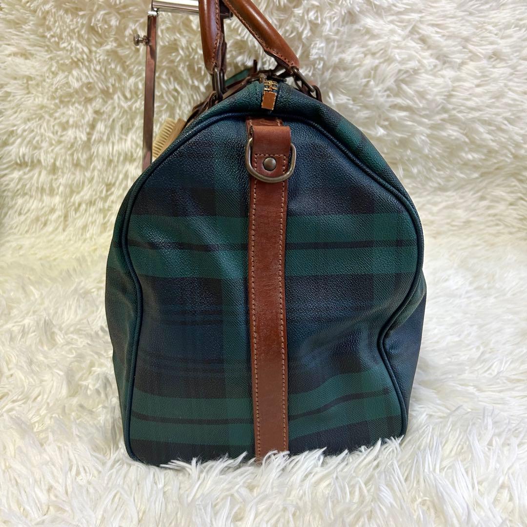 美品✨ポロラルフローレン ヴィンテージ ボストンバッグ チェック 旅行 PVC