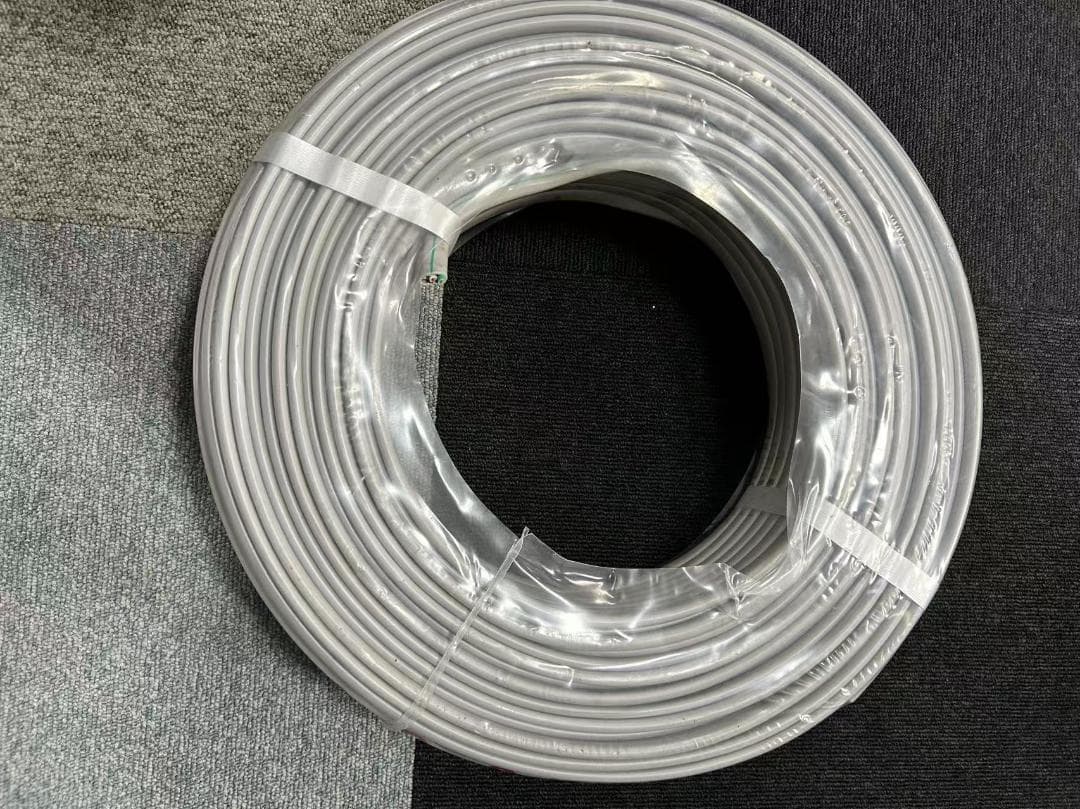 YAZAKI 3×2.0 電線ケーブル　黒白緑　100m