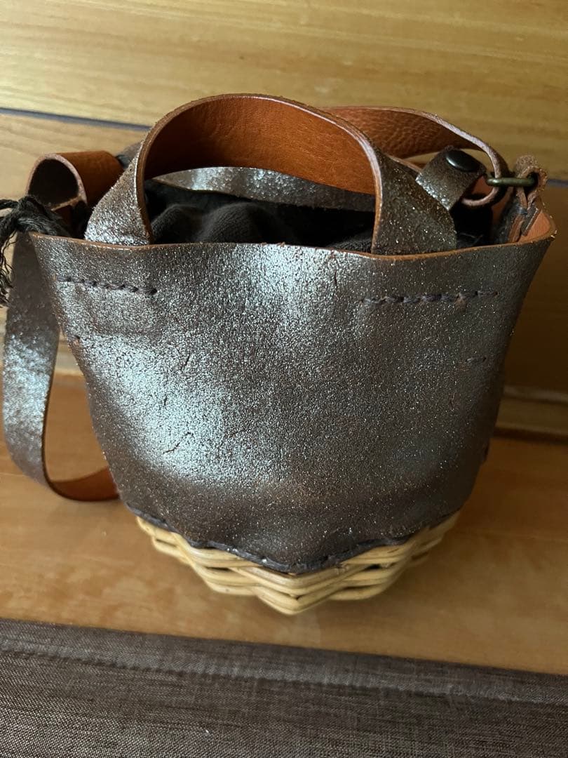 美品⭐︎エバゴス⭐︎カゴバック　ミニどんぐり