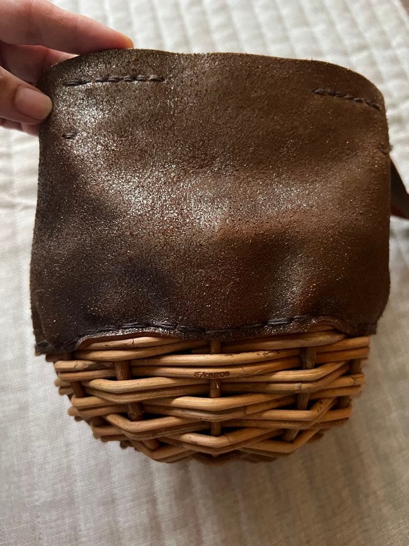 美品⭐︎エバゴス⭐︎カゴバック　ミニどんぐり