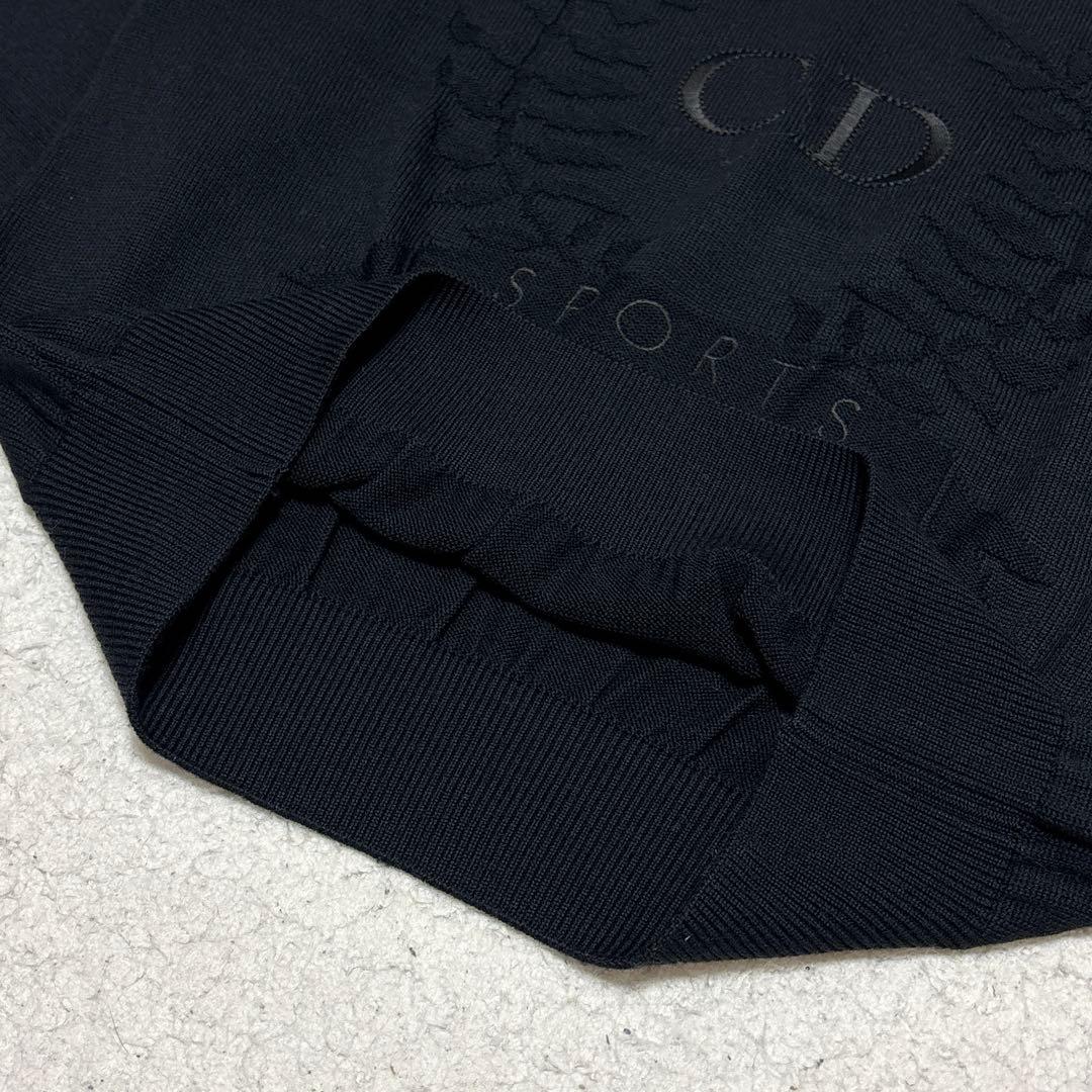 【未使用級】クリスチャンディオールスポーツ 長袖ニット プルオーバー ロゴ刺繍