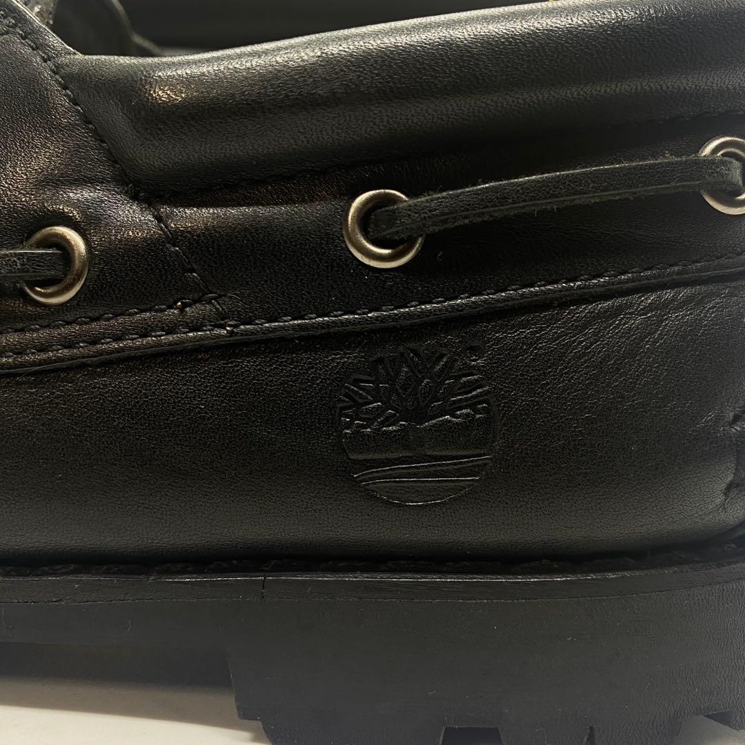 ティンバーランド　26cm デッキシューズ ビブラムソール ブラック 黒 レザー