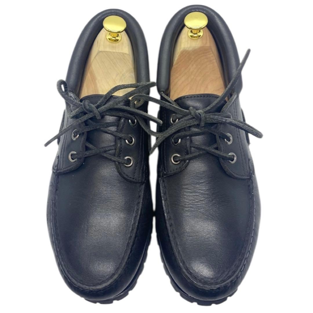 ティンバーランド　26cm デッキシューズ ビブラムソール ブラック 黒 レザー