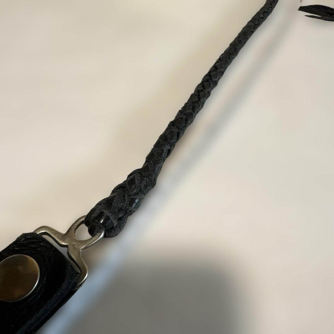 Y’s for men ヴィンテージブラック本革レザーチェーンウォレットT151