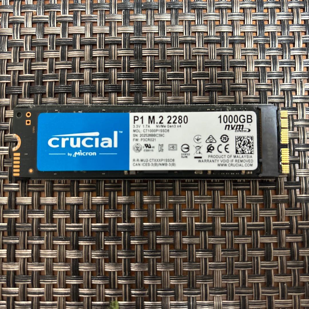 専用)crucial P1 1000GB NVMe M.2 SSD