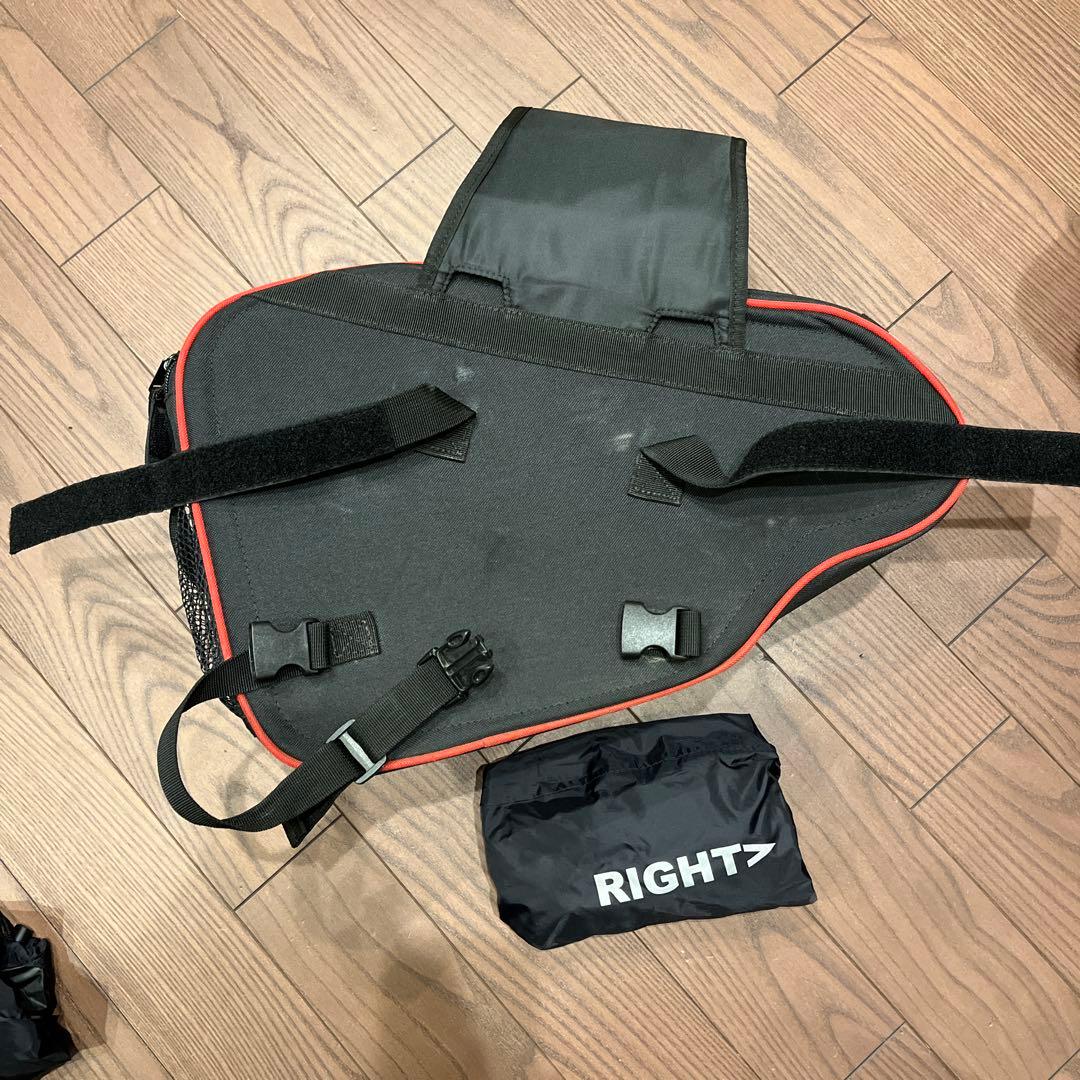 デグナー　DEGNER スポーツダブルバッグ/ サイドバック　パニアケース　赤黒