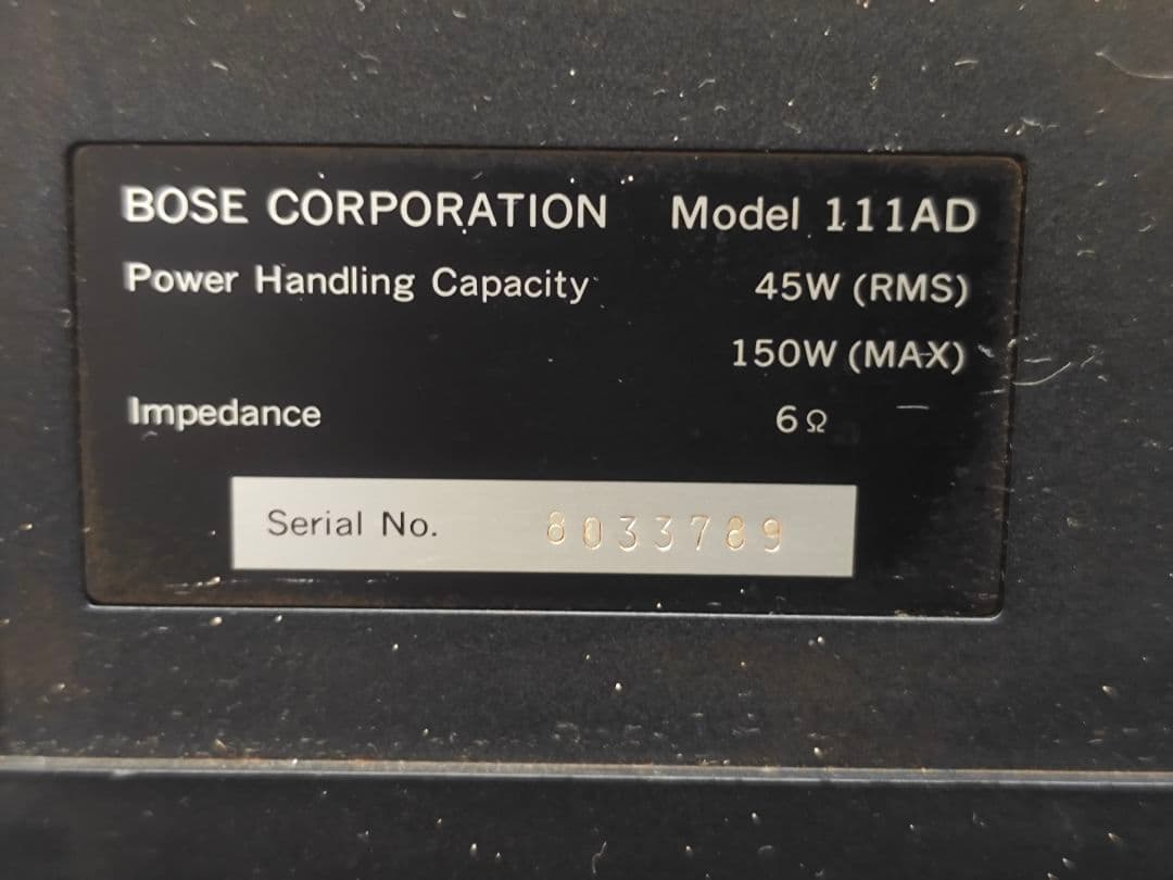 BOSE 111AD スピーカーペア USED品