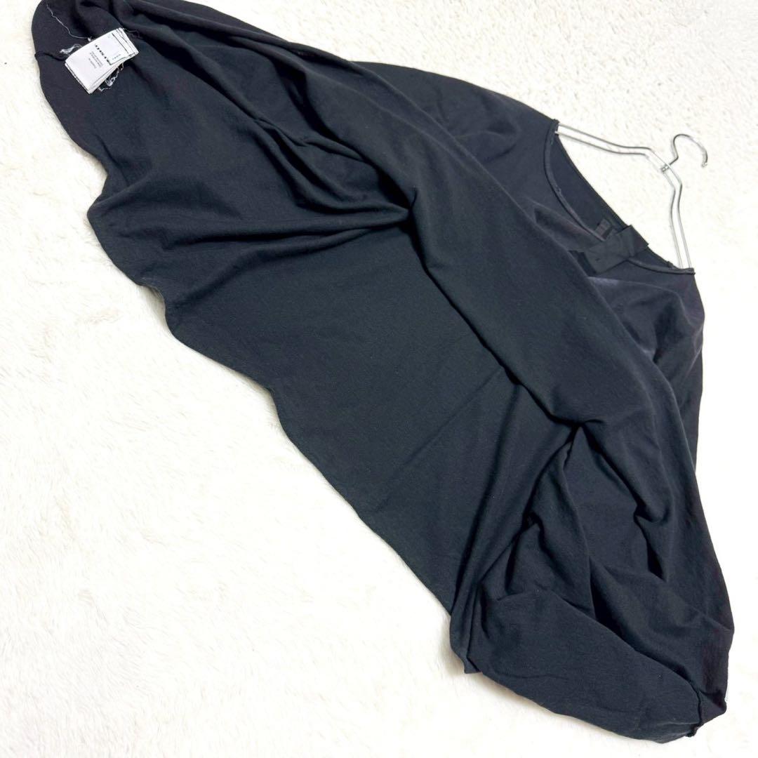 Rick Owens DRKSHDW クロップド丈 ワイド Tシャツ ブラック