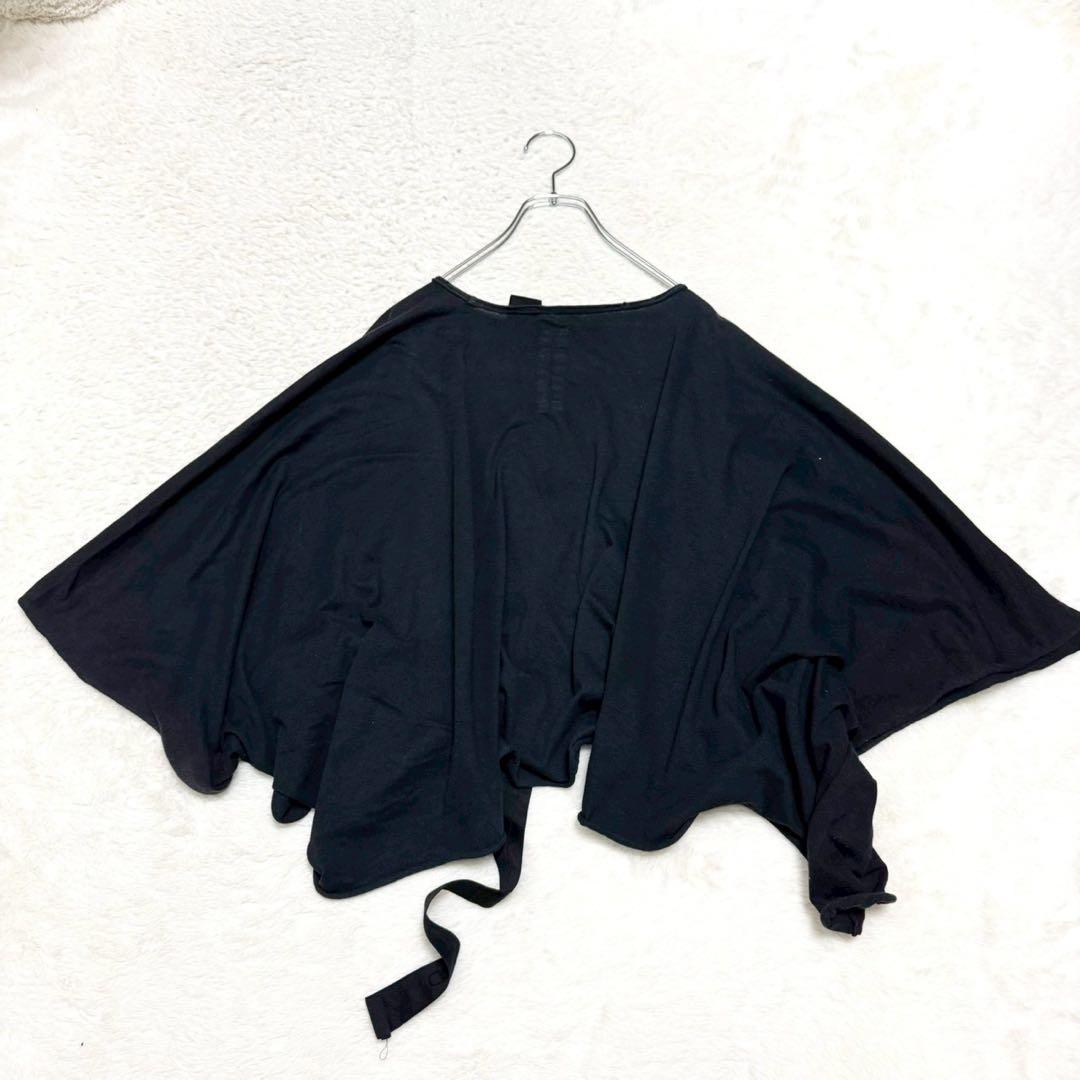 Rick Owens DRKSHDW クロップド丈 ワイド Tシャツ ブラック