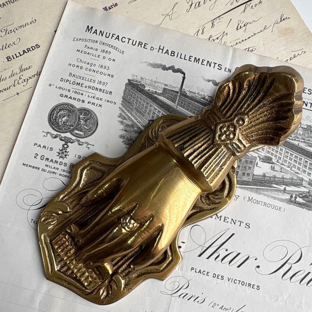 アンティーク　貴婦人の手　ハンドクリップ