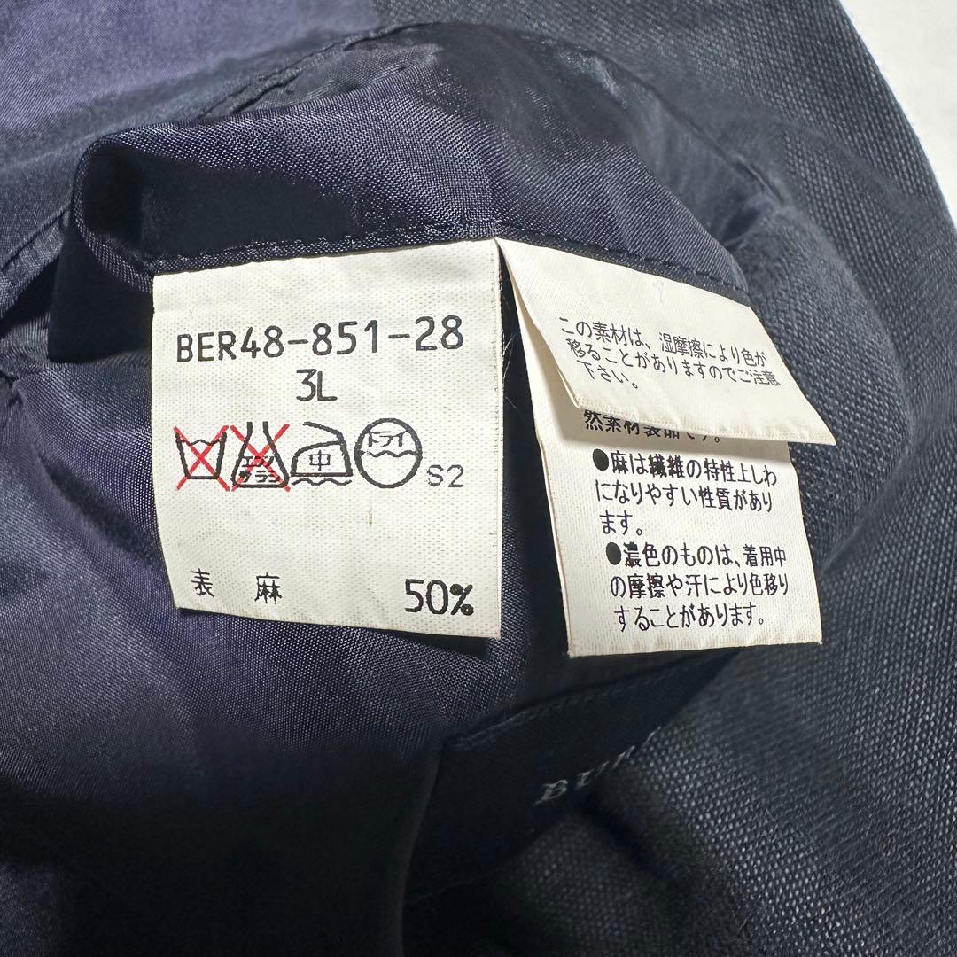美品　バーバリーロンドン　Burberry Londonリネン混ジャケット　3L