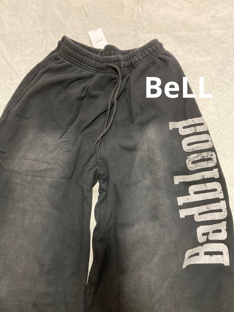 BADBLOOD ワイドパンツ グレー ロゴ オーバーサイズ