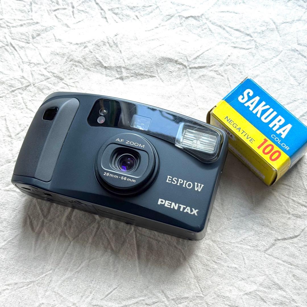 ⌘完動品！ 電池付き、作例あり！ PENTAX ESPIO W⌘