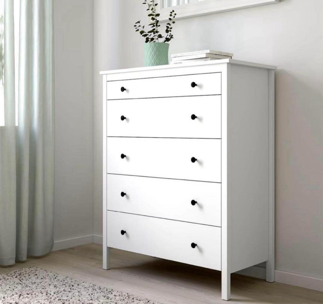 IKEA KOPPANG コッパン 5段 チェスト ホワイト