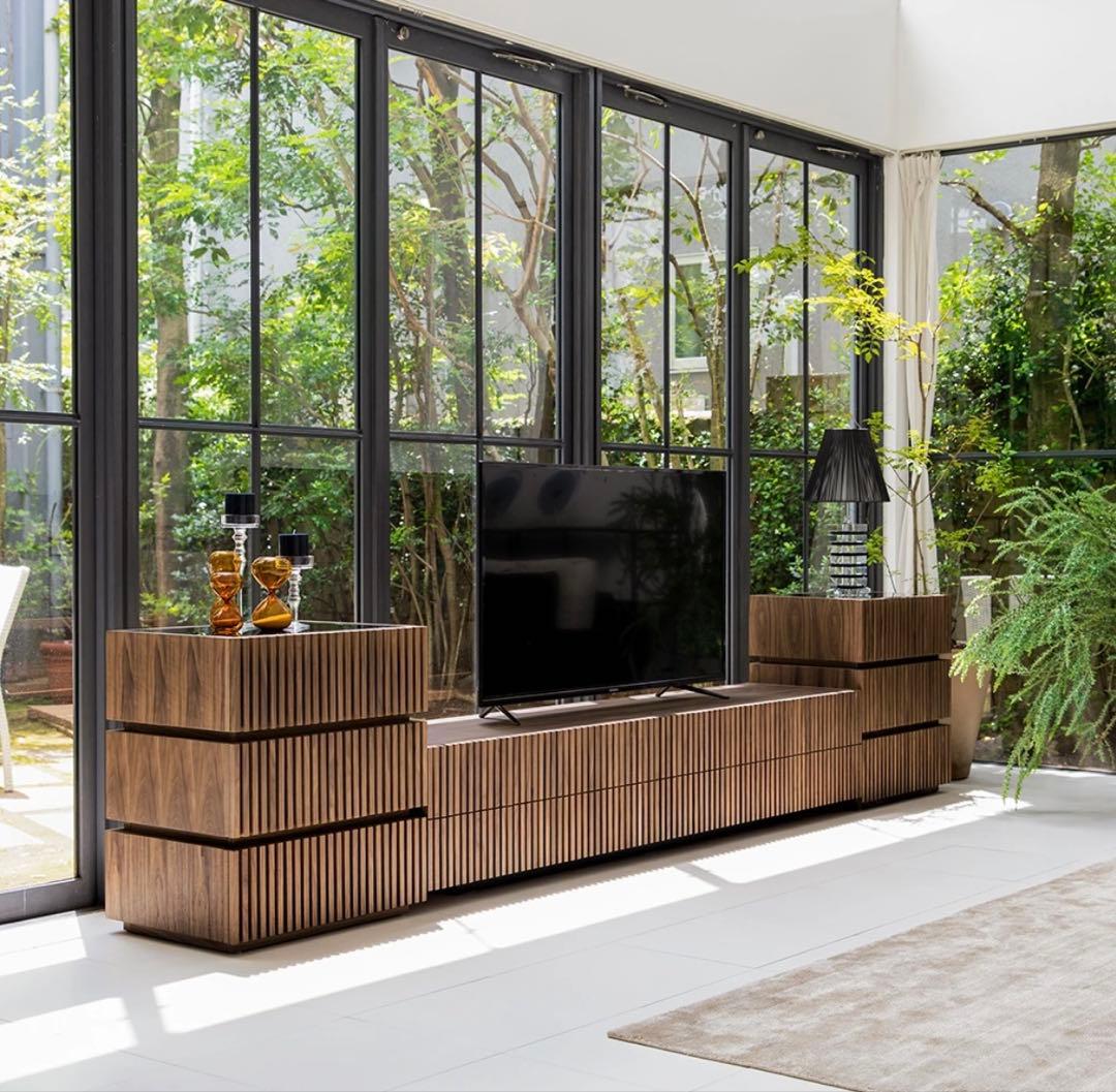 アルモニア LUSSY テレビボード　ブラウン 180cm