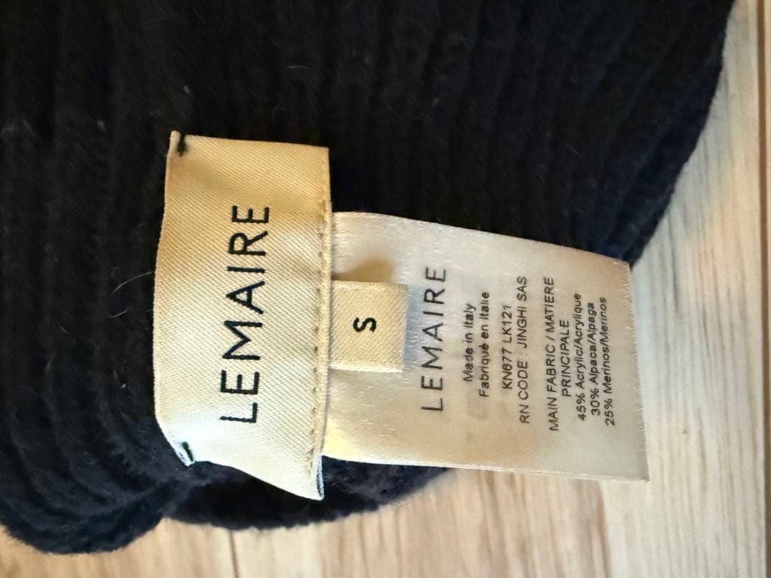 ルメール　バラクラバ　Lemaire スミ黒