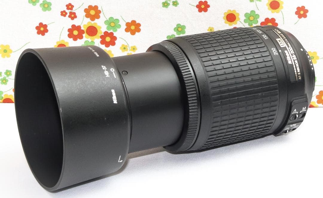 ニコン Nikon AF-S 55-200m☆望遠レンズ☆手ぶれ補正付