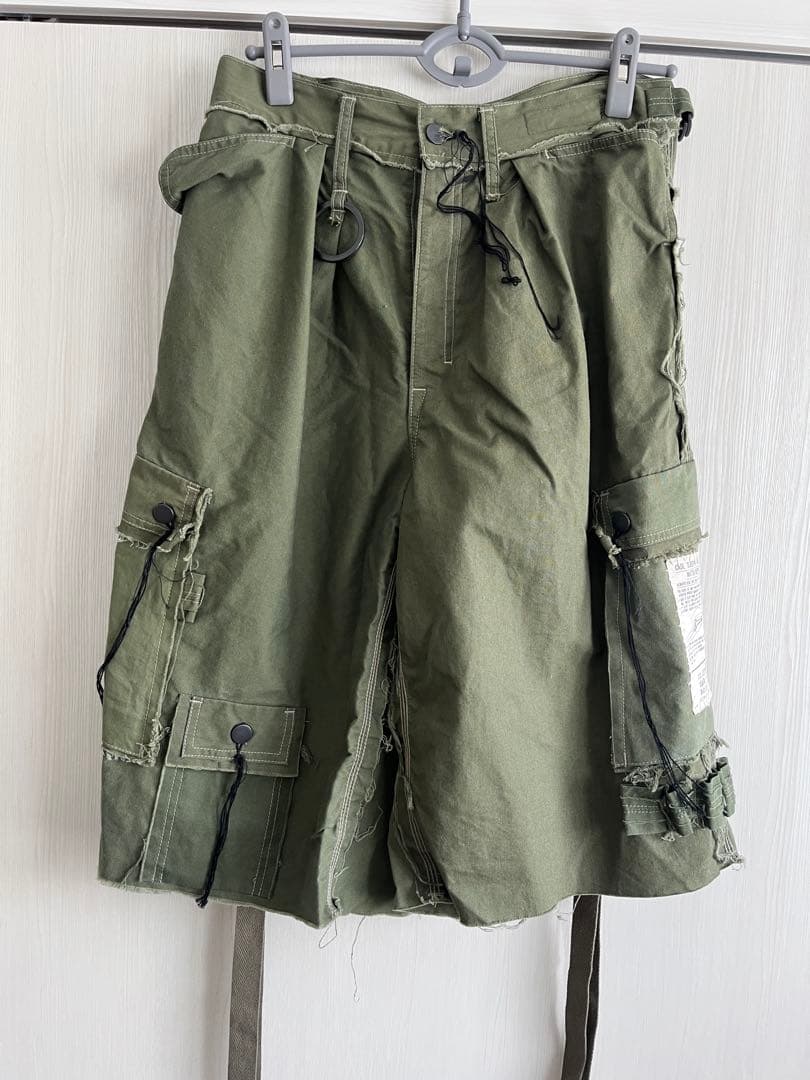 【百足着用】MINUS Slash Seam HBT Short