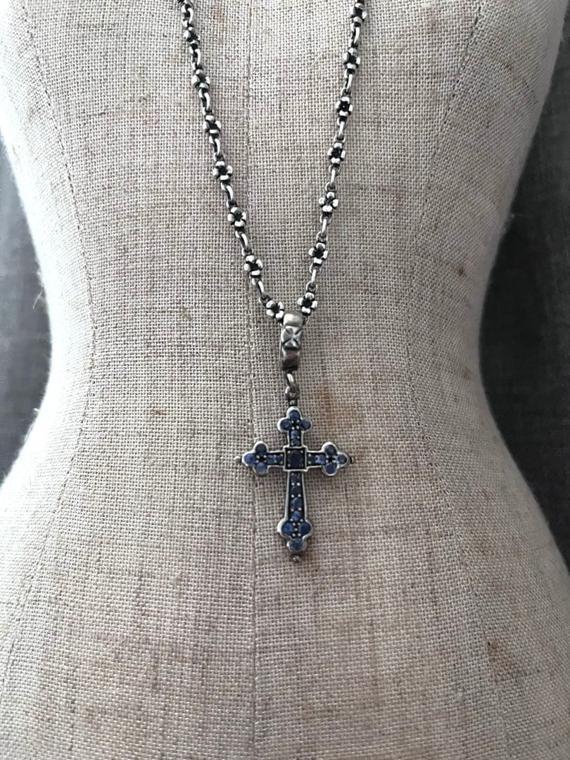 u*f様 【美品】Loree Rodkin ゴシッククロス ネックレス SV92