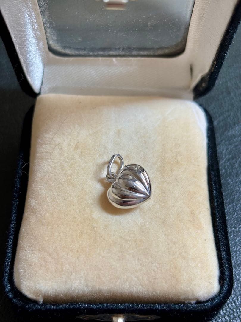 K18WG 18金 750 ハート ペンダント ネックレス トップ チャーム