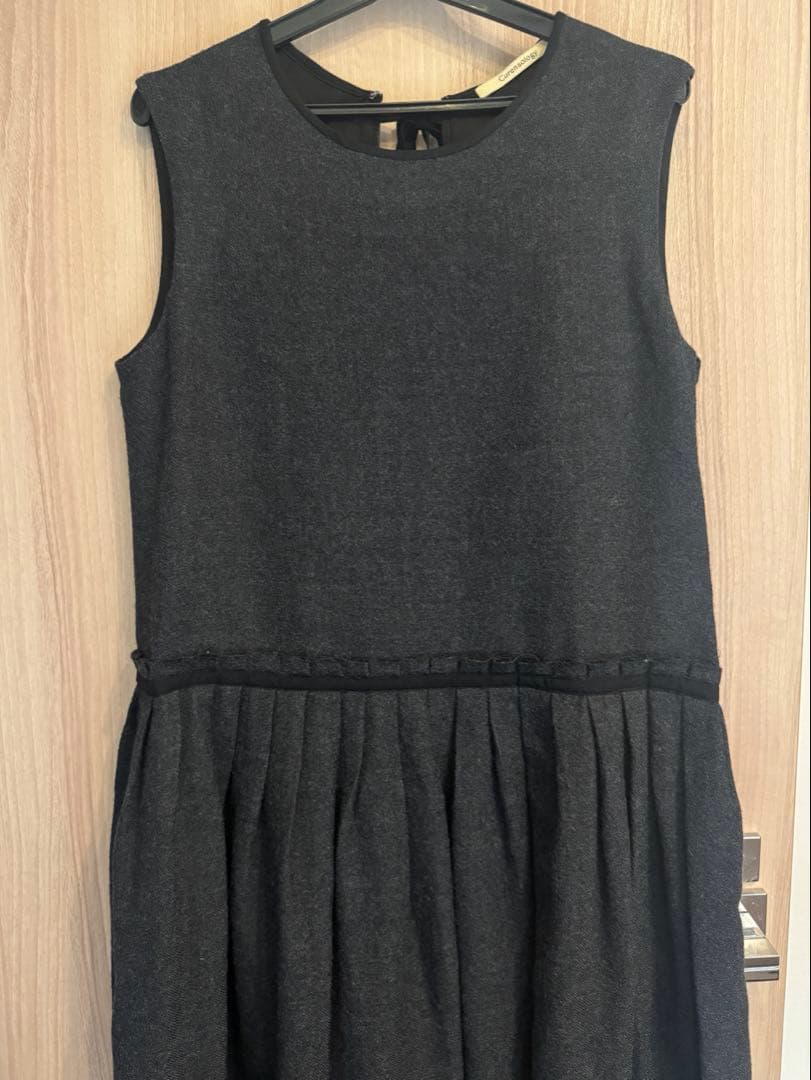 Curensology バックリボン ノースリーブウールワンピース 未使用