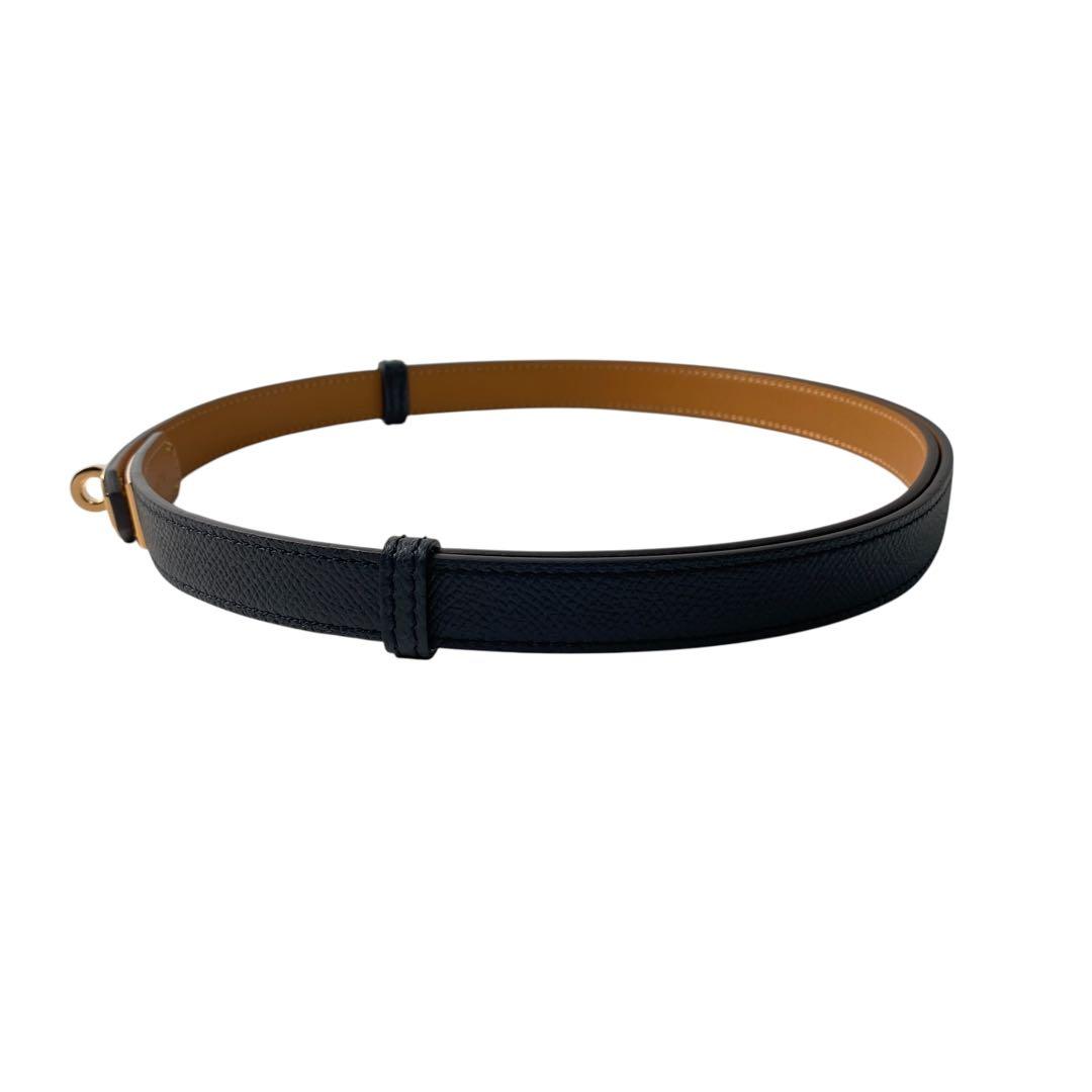 美品 エルメス HERMES ケリーベルト W刻印 ピンクゴールド PG