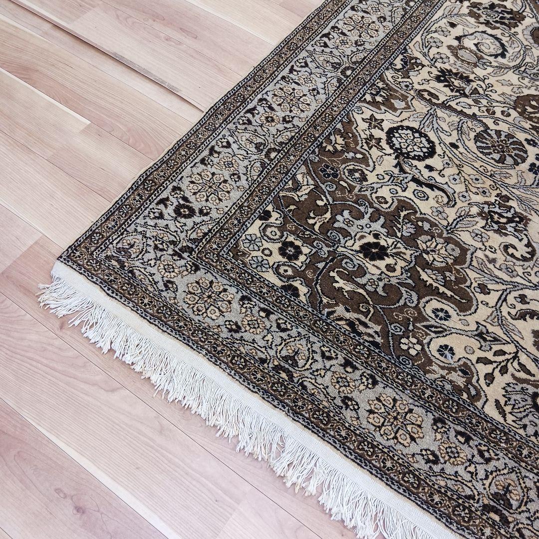 Y2736 トルコ絨毯 カイセリ ウール 手織り 大判292×198㎝