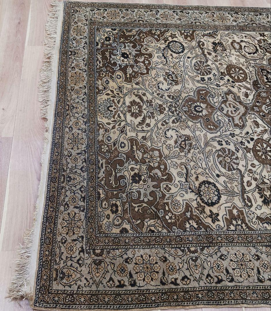 Y2736 トルコ絨毯 カイセリ ウール 手織り 大判292×198㎝