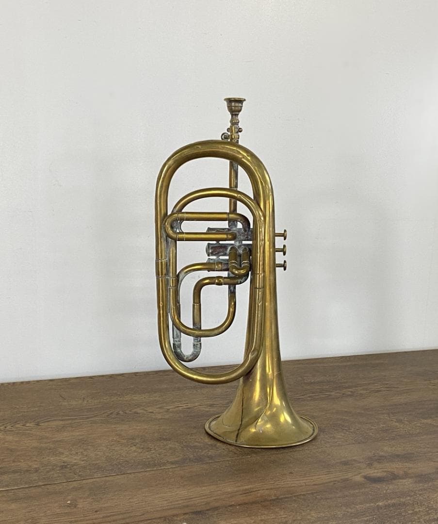 フランス アンティーク ホルン F.Van Cauwelaert オブジェ