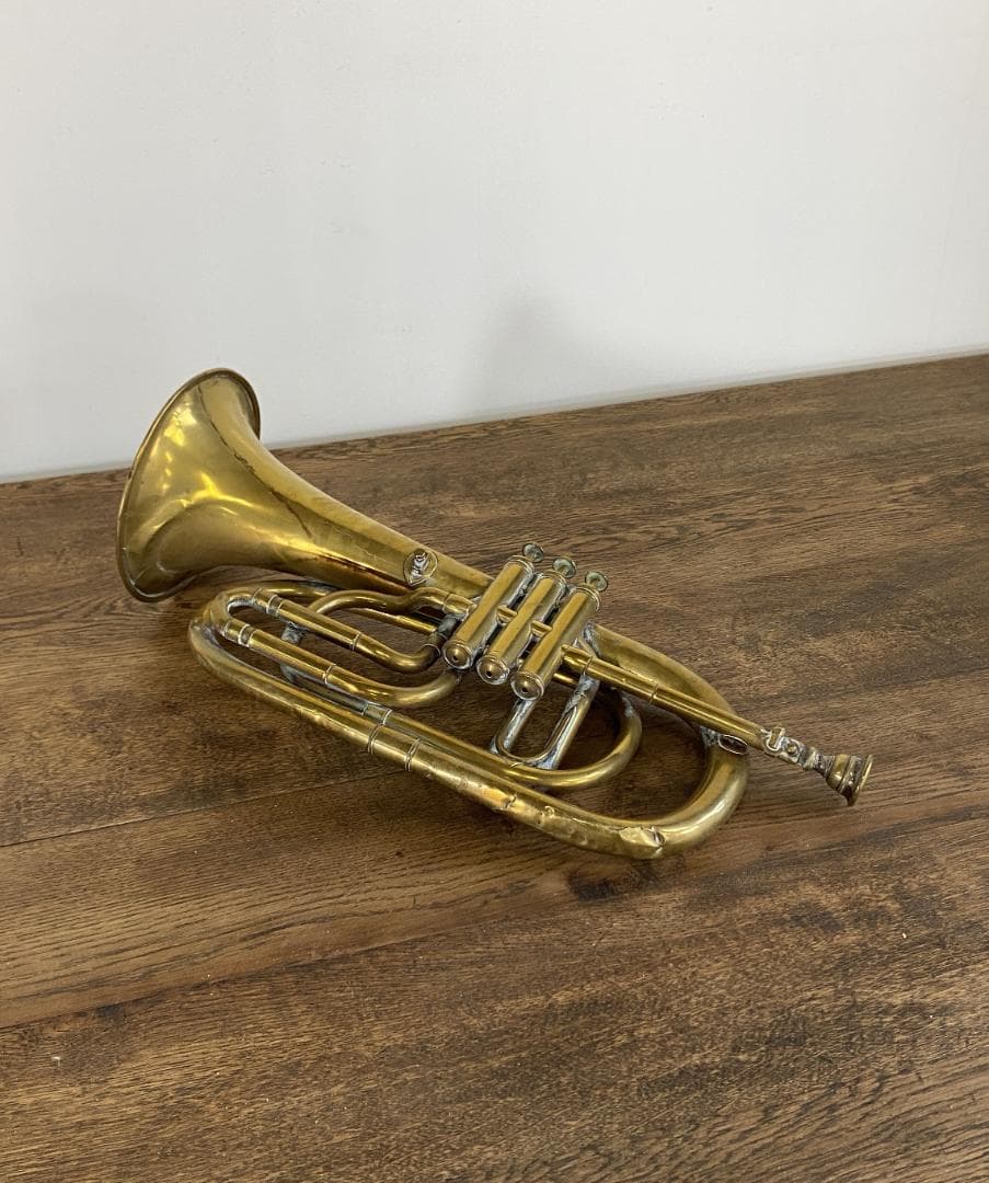 フランス アンティーク ホルン F.Van Cauwelaert オブジェ