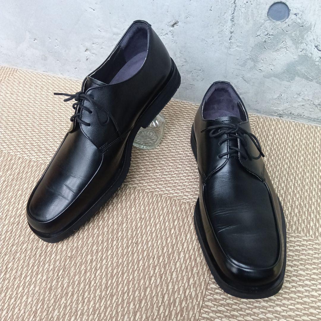 【未使用級】アシックス ランウォーク　ビジネスシューズ Uチップ 25.5cm黒