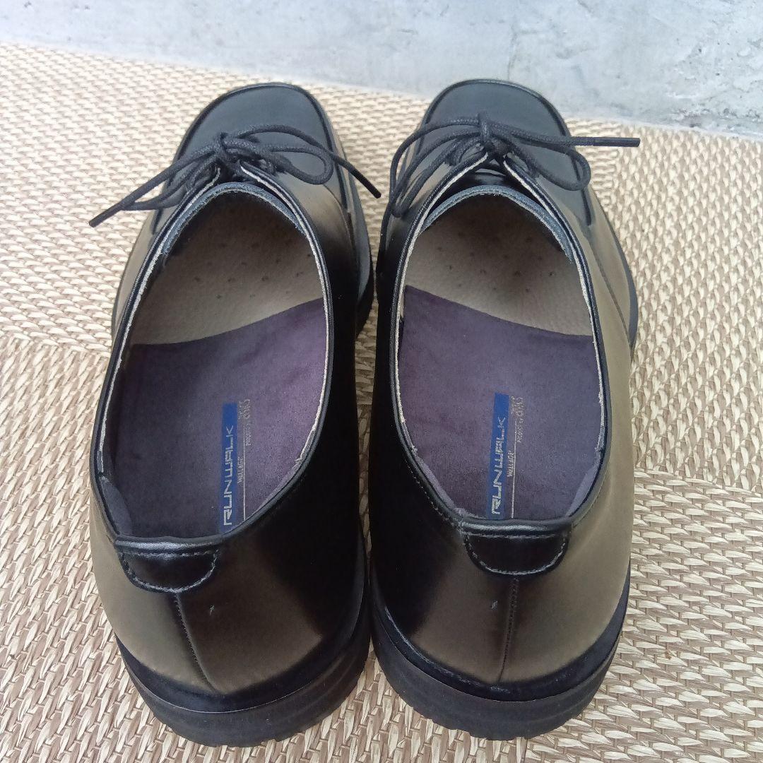 【未使用級】アシックス ランウォーク　ビジネスシューズ Uチップ 25.5cm黒