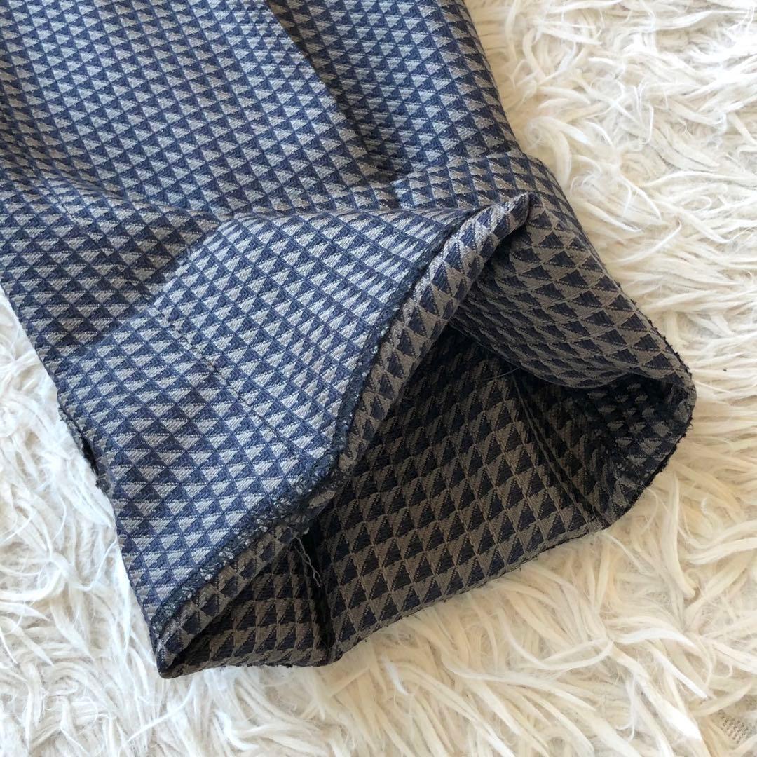 【極美品 現行 XL】エトロ　スラックス　ジオメトリック柄　ペイズリー　絹　毛