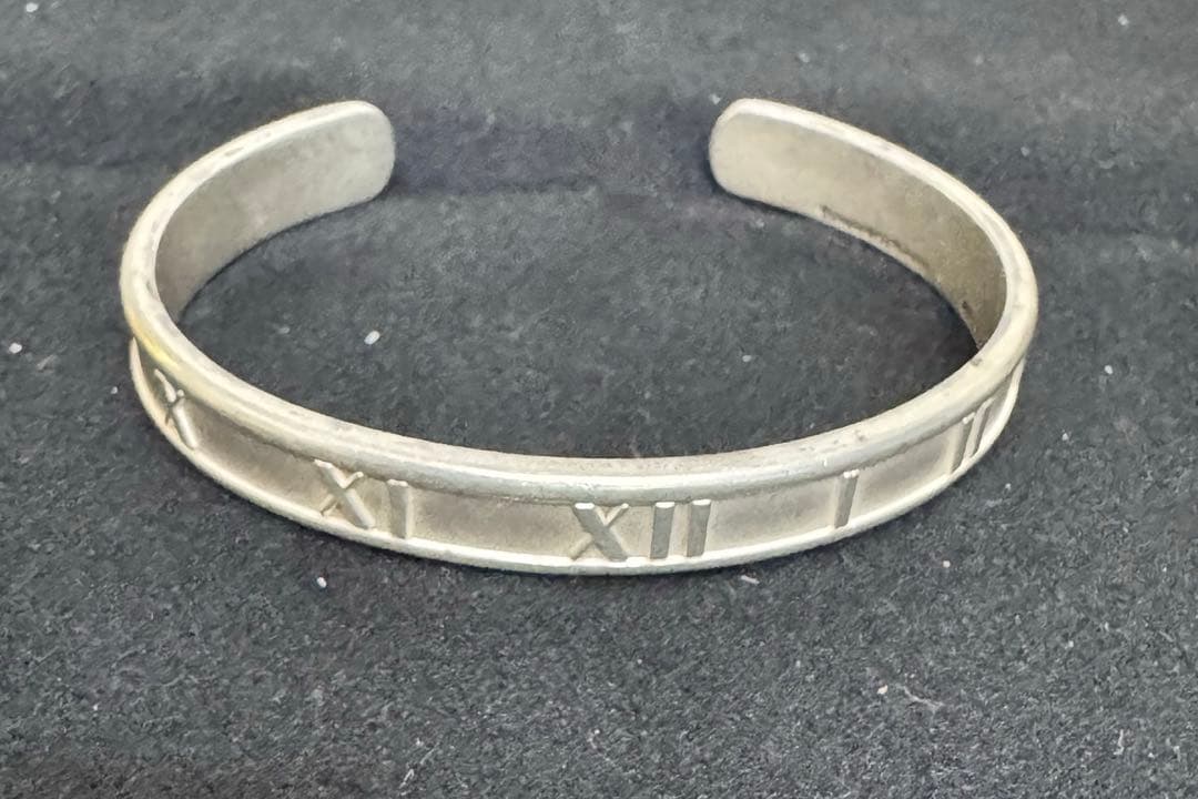 パ*ン様 ティファニー アトラス カフ バングル ブレスレット SV925 美品