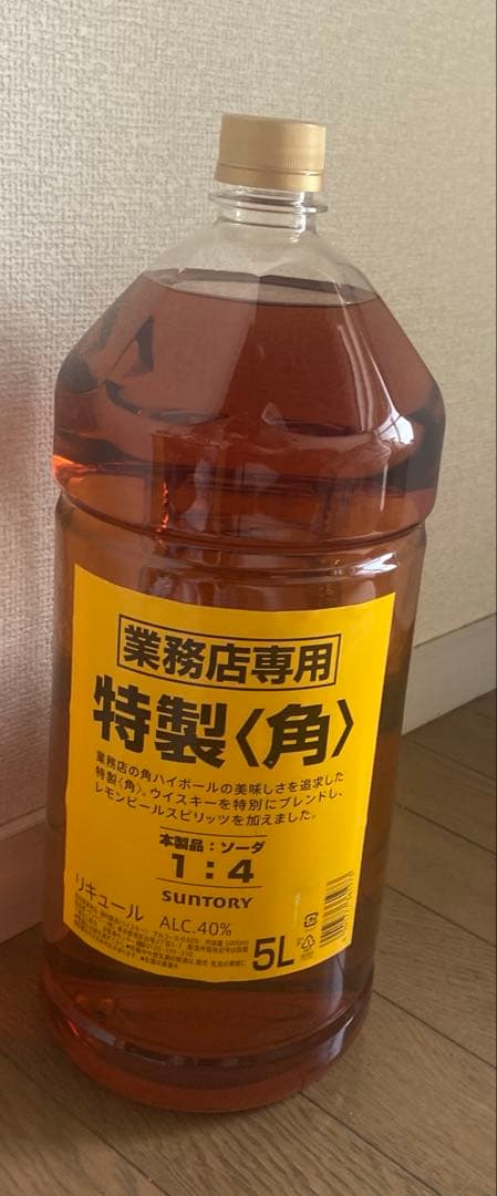 特製ウイスキー 5L アルコール度数40%