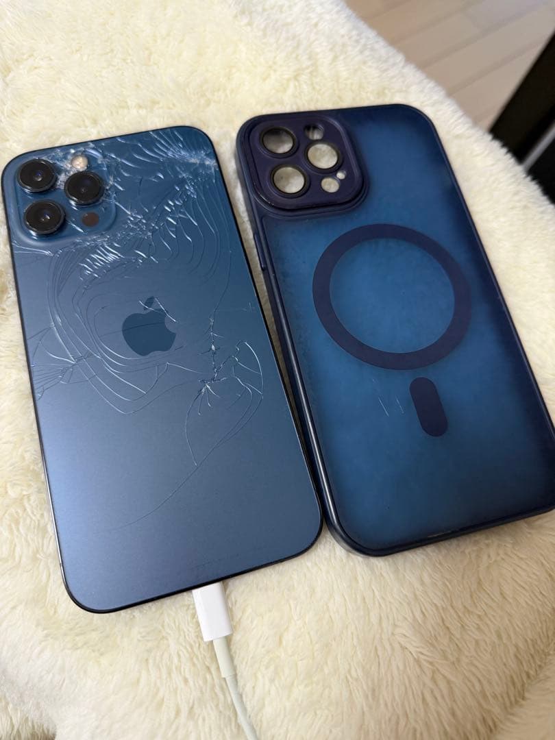 iPhone 12 ProMax 256GBグラファイト ひび割れあり 本体