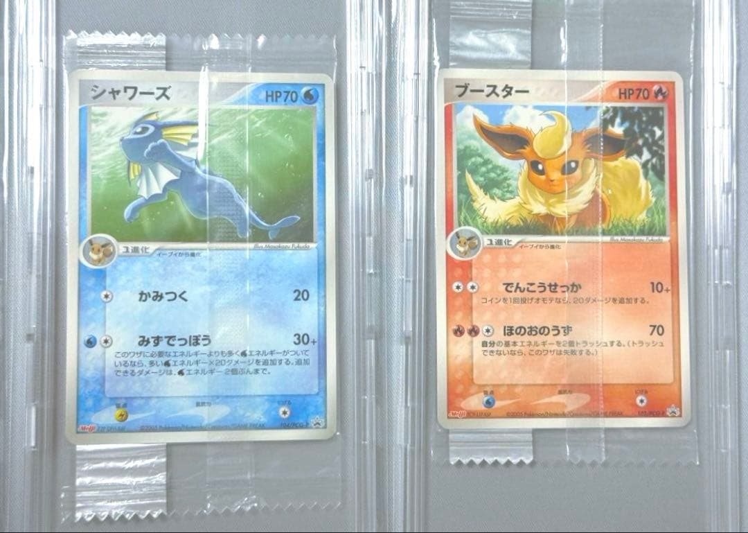 ★ポケカ 明治 プロモ イーブイ サンダース シャワーズ ブースター 未開封★